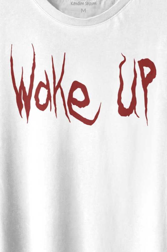 Wake Up Donnie Darko Film Uyan Gothic Dark Baskılı Beyaz Tişört Unisex (1)