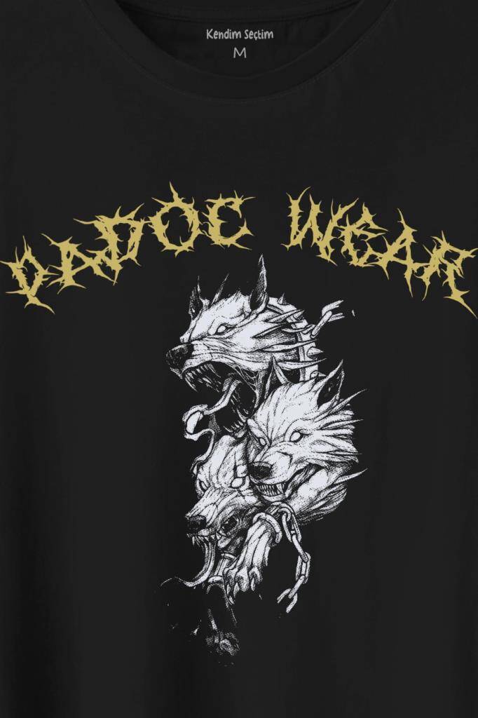 Wolf Padoc Kurt Exclusive Gothic Dark Baskılı Tişört Unisex (1)