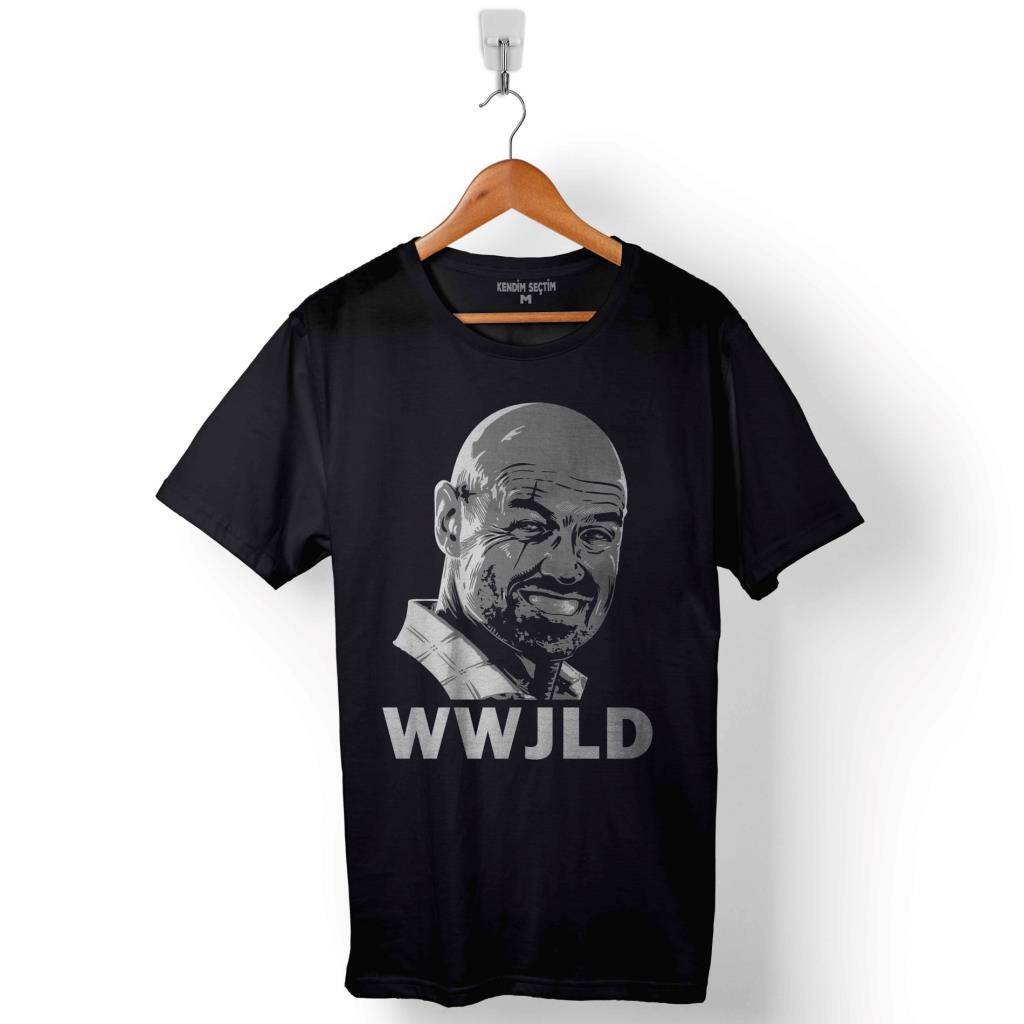 WWJLD What Would John Locke Do Lost Dizisi Baskılı Tişört Unisex