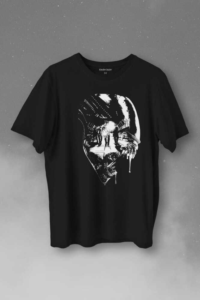 Yaratık Alien Covenant Film Sinema Filmi Baskılı Siyah Tişört Unisex