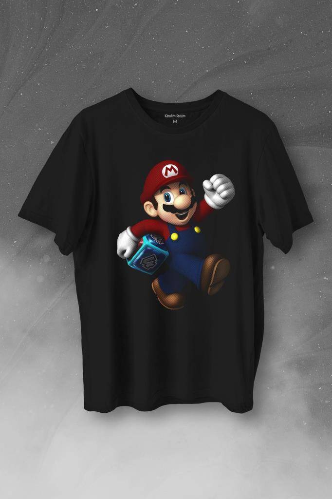 Yeni Süper Mario Bros Baskılı Tişört Unisex