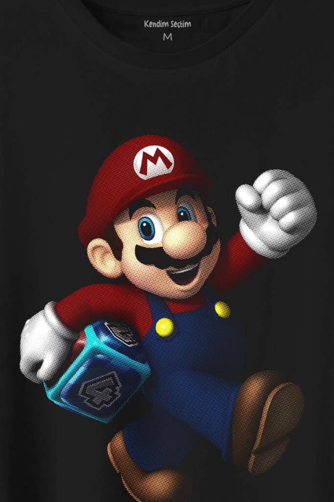Yeni Süper Mario Bros Baskılı Tişört Unisex (1)